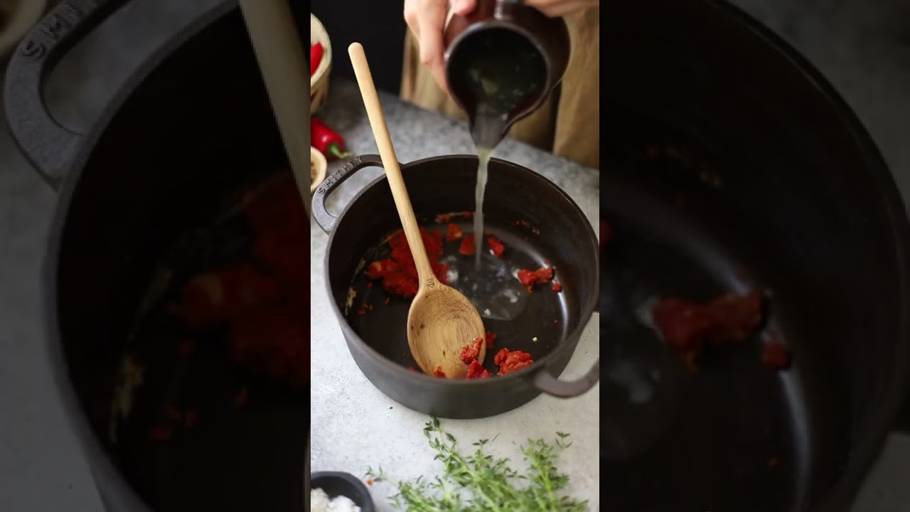 Homemade Gelatinous Chicken Bone Broth and Tomato Soup Instant Pot