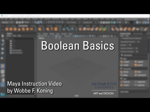 Maya Boolean Basics