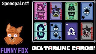 Deltarune CARDS Speedpaint! | Funny Fox @TheBadDeadFox