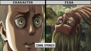 FEARS OF AOT CHARACTERS [SHINGEKI NO KYOJIN/ATTACK ON TITANS]