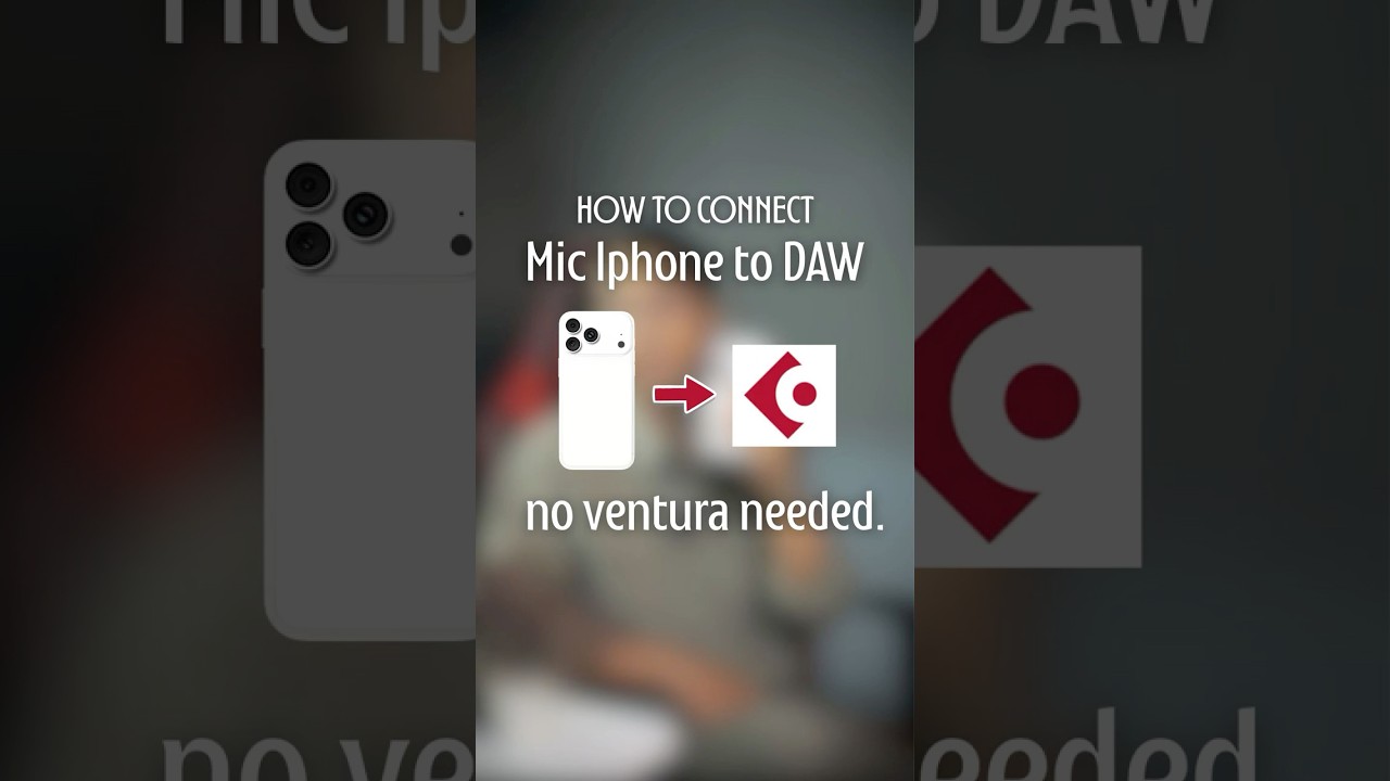 Tutorial IPHONE Sebagai Microphone di DAW MACBOOK ! No Ventura needed. 