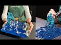 Minibricks incredibly complex diorama of a water elemental made from epoxy resin