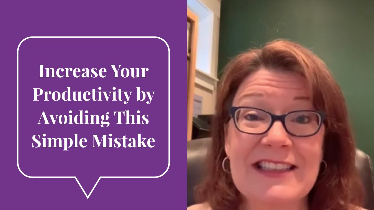 Increase Your Productivity by Avoiding This Simple Mistake - YouTube