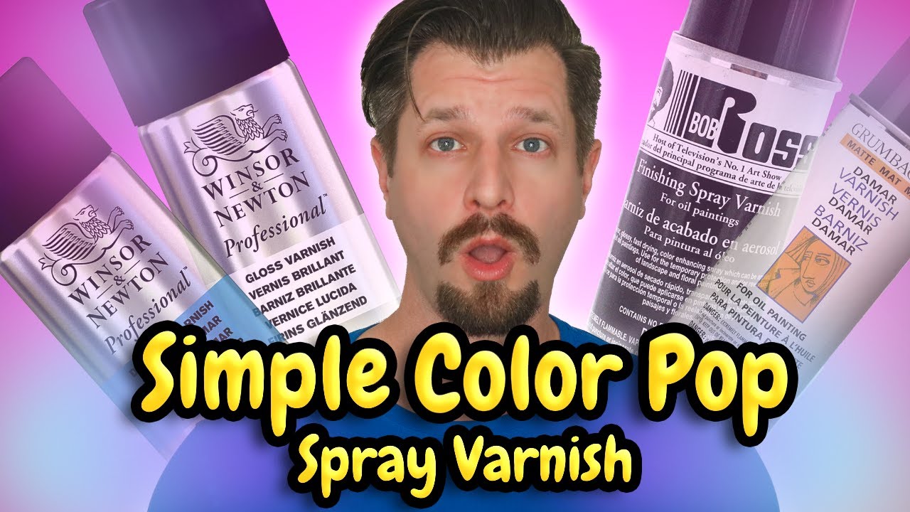 How To VARNISH Acrylic Painting - LIQUID & SPRAY Varnish for SMALL and  LARGE painting! 