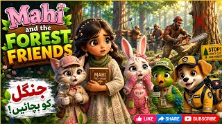 💚🌳 A Heartwarming Story About Protecting Trees | Mahi and the Forest Friends 🐰🦜🌿🌹
