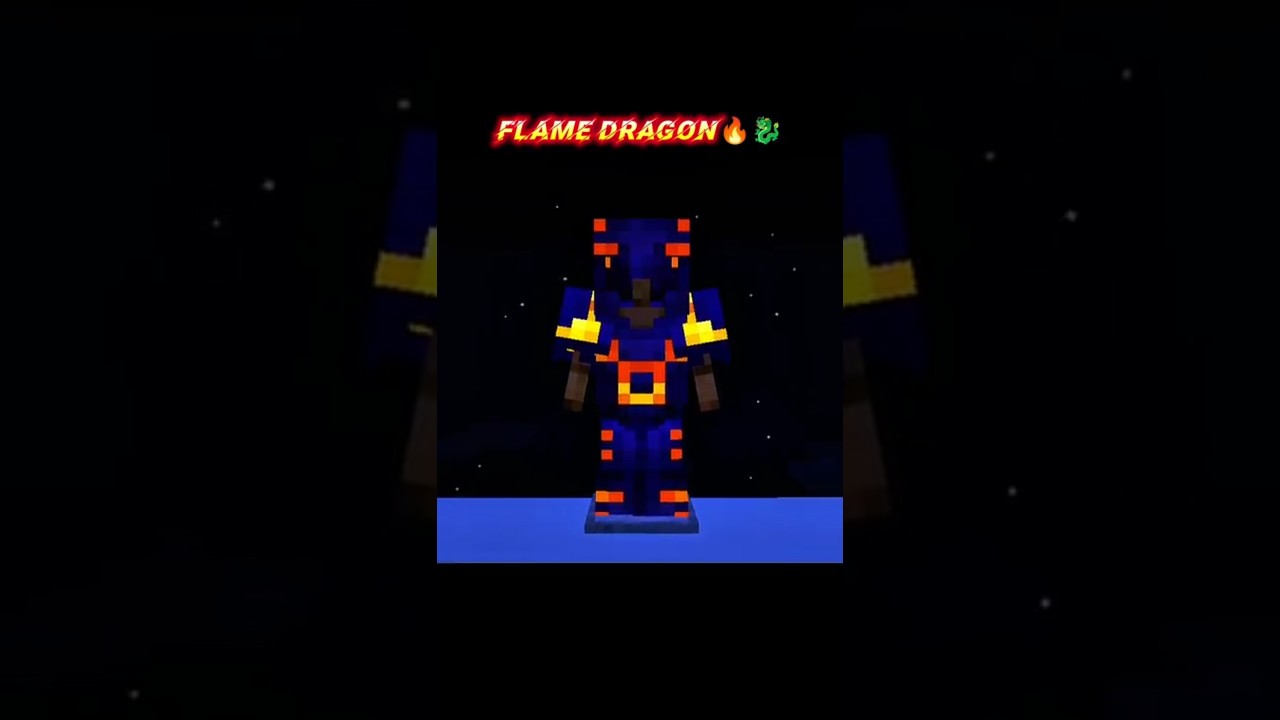 Flame Dragon 🐉🔥.! Minecraft Armor Trim Combination 