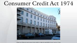 Consumer Credit Act 1974