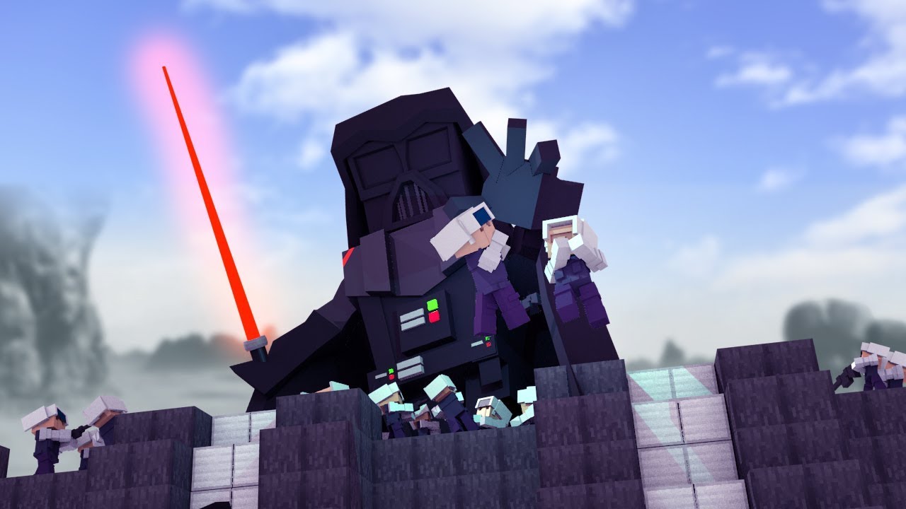 Minecraft Base Vs Vader Exe Death Star Defense Star Wars