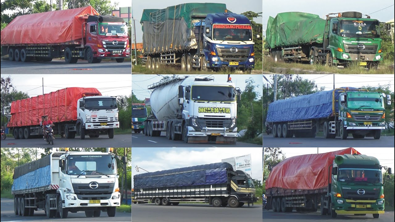  truk  kontainer  truk  tangki trailer gandengan tronton dan 