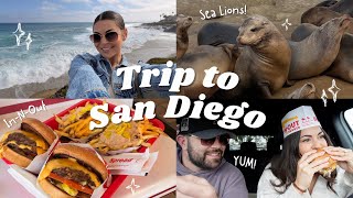 SAN DIEGO TRAVEL VLOG 🌴 pack w/ me, in-n-out runs & the wine   food fest