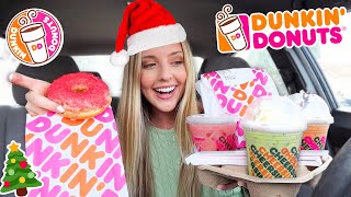 TRYING DUNKIN'S HOLIDAY MENU 2020 + Spicy Ghost Pepper Donut