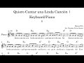 Quiero Cantar una Linda Canción | Partituras de piano