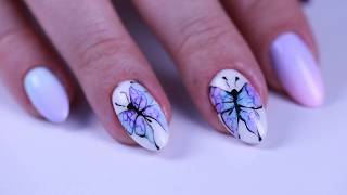 How to use Crystal Nails AquaInk Crystal Drops decoration liquid