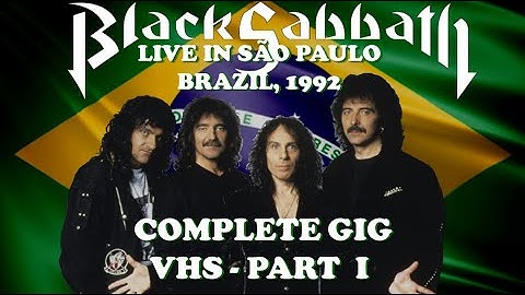 Black Sabbath - Computer God / I / Time Machine and more... - Live in São Paulo, 1992 (VHS) Part 1