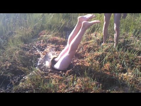 this puddle swallowed my friend.. :(