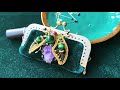 How to make luxurious antique style clasp purse with embroidery beetle jewelry