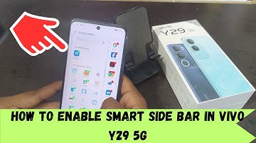 How to enable Smart side bar in VIVO Y29 5G| How to Enable and Customize Smart Sidebar on Vivo Phone