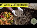 Notre mlange de matire organique pour nos asticots