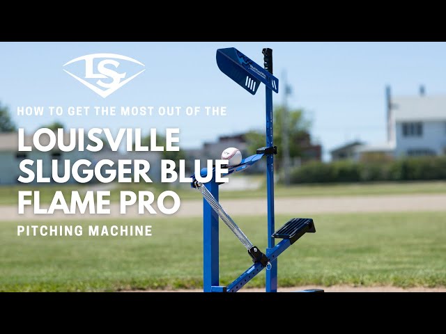 GAME MASTER Louisville Slugger Blue Flame Pro Pitching Machine