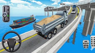 New Dump Concrete Truck parking in Highway Construction site 🚧–3d driving class new update#car  screenshot 1