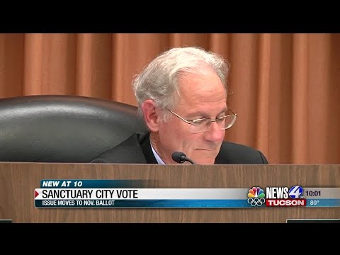 Tucson City Council Meeting on Sanctuary City and Tobacco Age