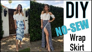 DIY: How to Make a Sexy NO-SEW Wrap Skirt - by Orly Shani
