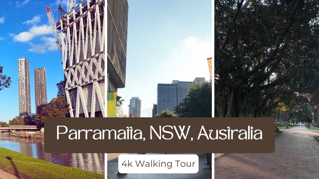 4k Walking Tour of Parramatta, NSW, Australia | Parramatta Square to Parramatta Westfield