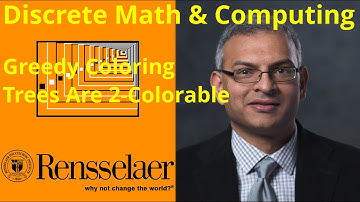 12-e DMC: Greedy coloring. Trees are 2-colorable.