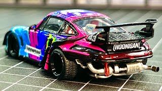 STREET WEAPON MODELS Porsche RWB 993 Hoonigan Ken Block 2021. 499 Pieces Worldwide. 1/64 Scale.