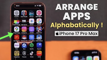 How To Arrange ALL Apps In Alphabetical ORDER On 17 Pro Max | Pro [Organize]