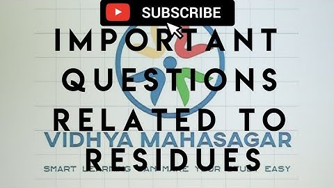 Important Questions related to RESIDUES 🔥🎉. #BSc5thSem #BA5thSen😀😎.