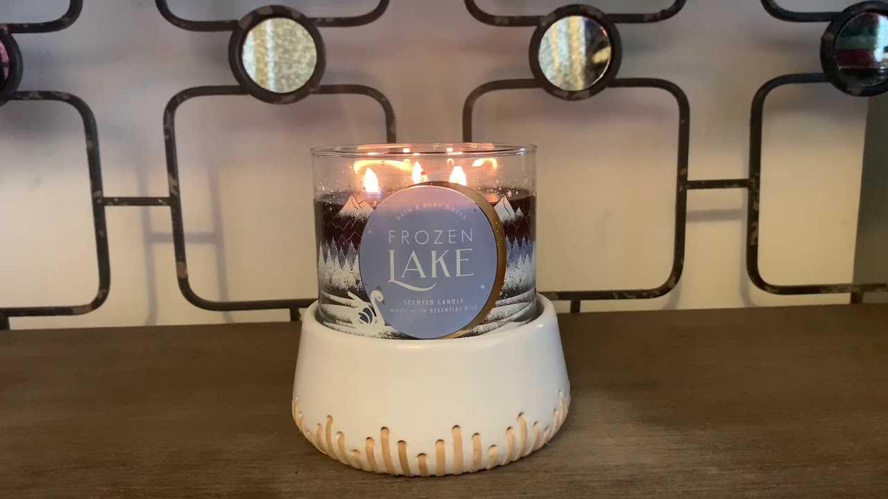Bath And Body Works Frozen Lake Candle Review Youtube