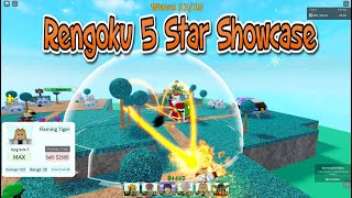 Rengoku (Flaming Tiger) 5 Star Showcase All Star Tower Defense