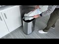 Watch 13 Gal Sensor Kitchen Trash Can with Lid and Odor Filter on Amazon Live