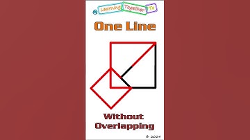 One Line Without Overlapping. (When being drawn, the line does not go over itself.) #shorts