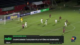 Chapecoense sofre goleada do Vitória fora de casa pelo Brasileirão