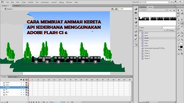 Cara Membuat Animasi || kereta Api sederhana || mengguanakan Adobe Flash C.S 6 ||