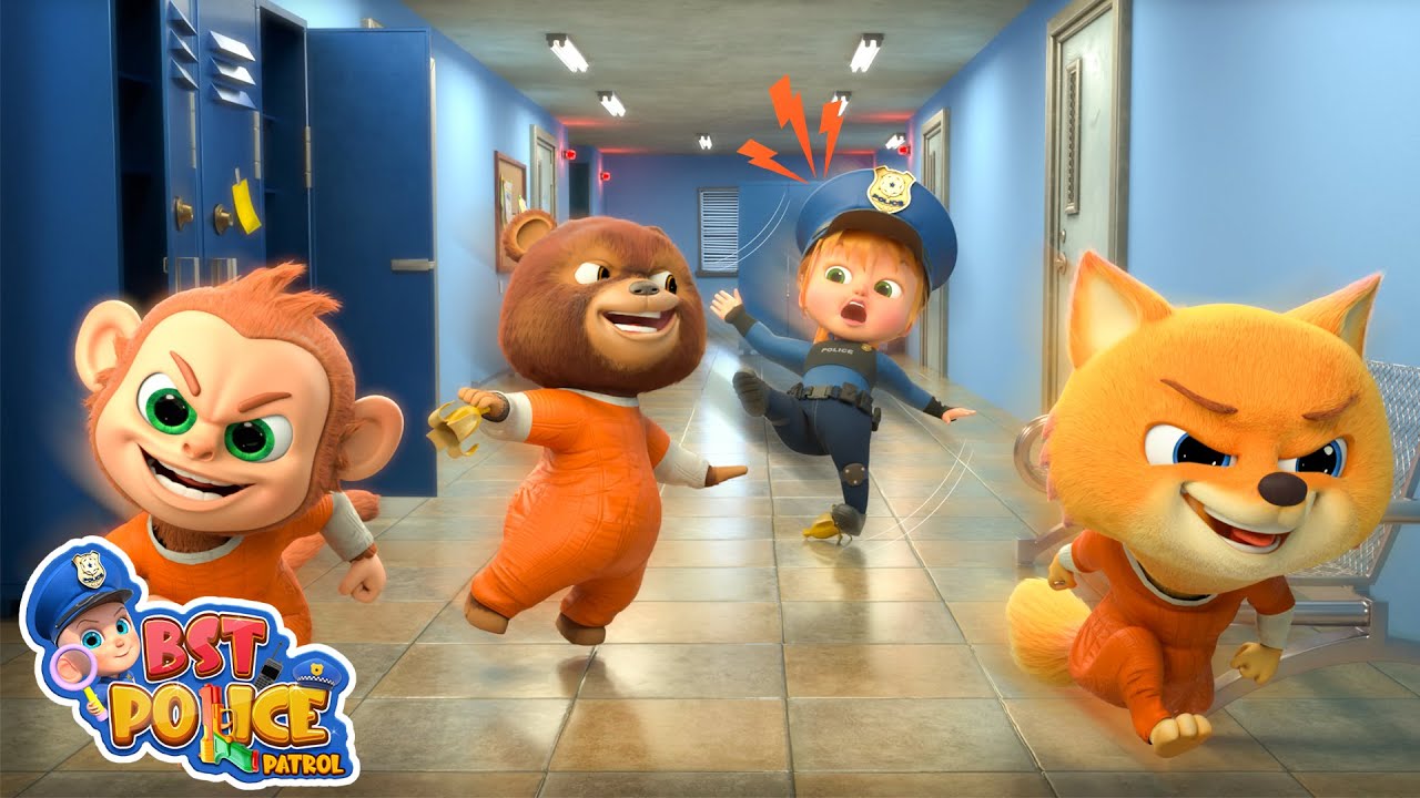 Великий побег из бамбука | Полицейская погоня | Полицейские истории | Миллиард игрушек-сюрпризов