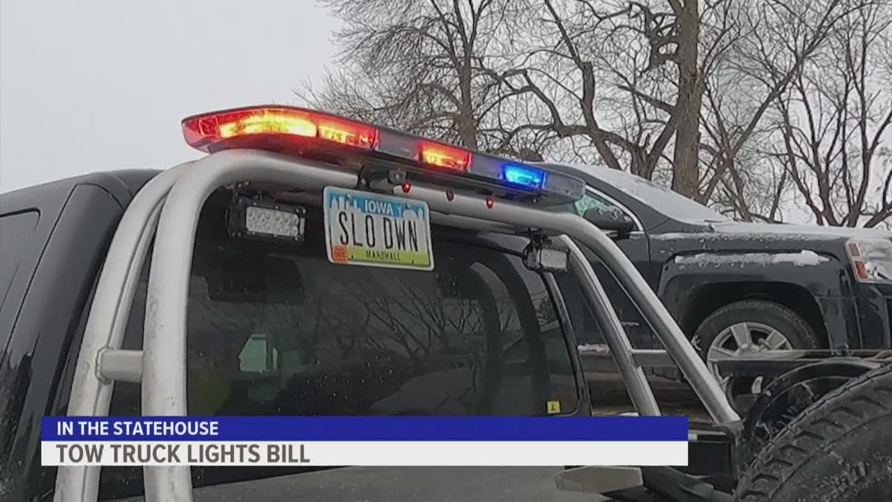 Tow truck drivers in Iowa hope to shine a light on a proposed bill ...