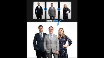 Before & After: Professional Group Headshot Composite #headshotphotography #headshots #teamheadshots