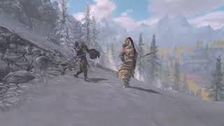 Ornstein The Dragonslayer Versus The Ebony Warrior Skyrim Battle (Legendary Settings) #skyrim