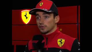 F1 2022 Charles Leclerc FP2 Interview Japan GP
