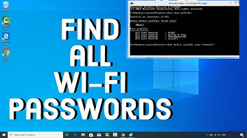 CMD : Find all Wi-Fi passwords with only 1 command | Windows 10/8.1/8/7 |