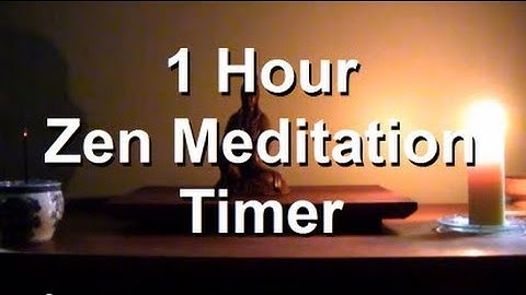 1 hour Meditation Candle Timer | Starts with 3 bells and burning Incense | Ends with one bell