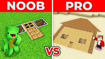 JJ And Mikey NOOB vs PRO CURSED FLAT House in Minecraft Maizen