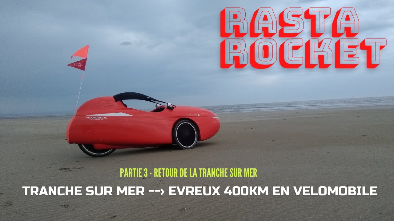 la Tranche sur Mer → Evreux. Total 400km en velomobile dans la journée 🚴‍♀️🤪