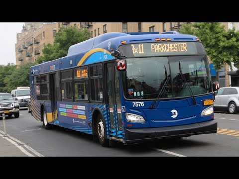NYCT Bus: 2019 New Flyer XD40 #7576 on the Bx11 at Boston Road and