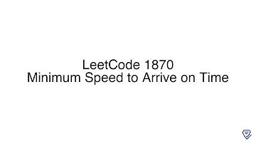 LeetCode 1870: Minimum Speed to Arrive on Time