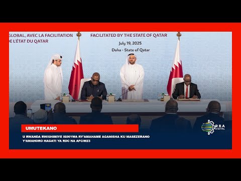 U Rwanda Rwishimiye Isinywa Ry Amahame Aganisha Ku Masezerano Y Amahoro Hagati Ya RDC Na AFC M23 