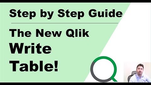 The New Qlik Write Table - Step by Step Guide to Writeback